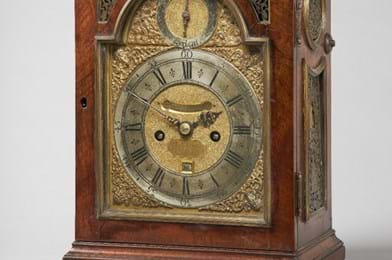 Table clock by London maker Charles Goode