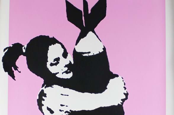 ‘Bomb Hugger’, a Banksy screenprint
